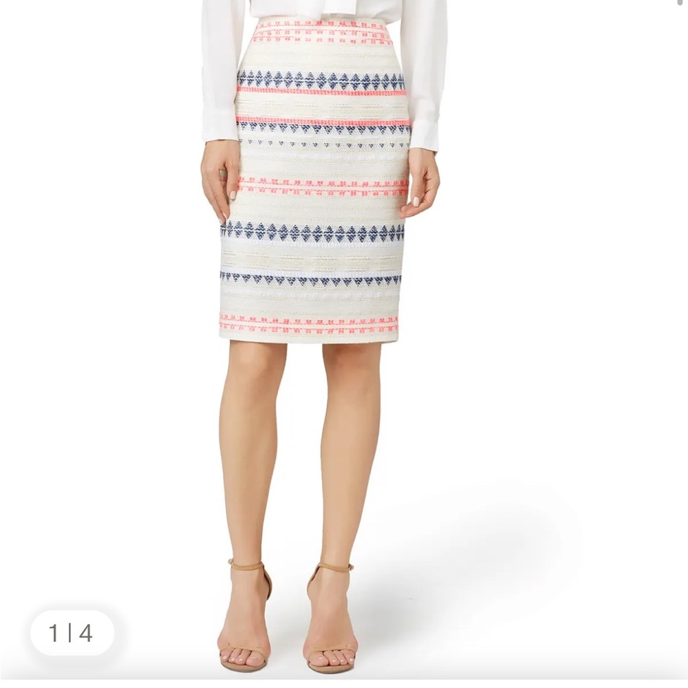 Trina Turk Dorris Tweed Pencil Skirt 
Size 10